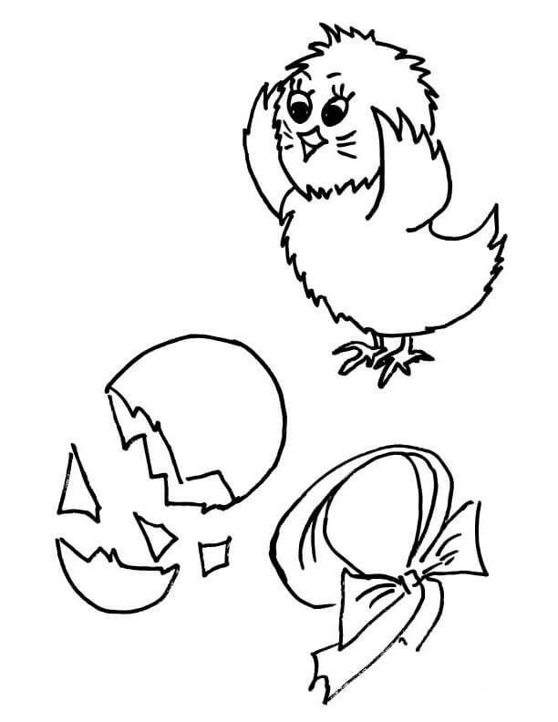 Baby Chicks Coloring Pages