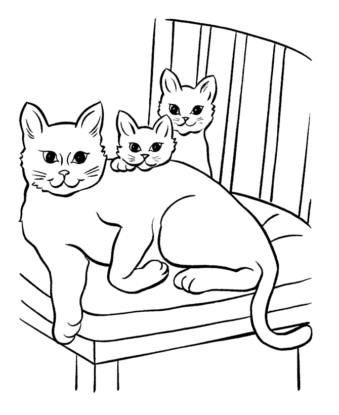Free Printable Cats Coloring Pages For Kids