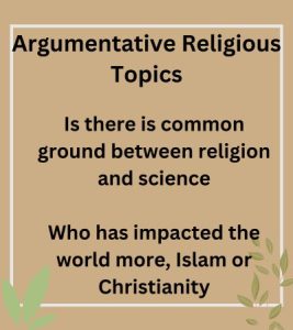 argumentative essay topics about religions