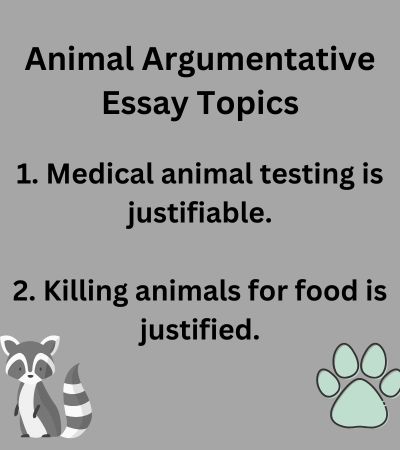 argumentative essays about animals