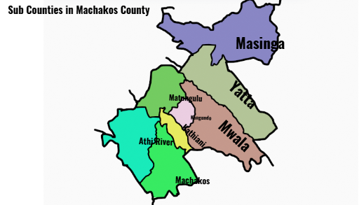 Machakos County Map