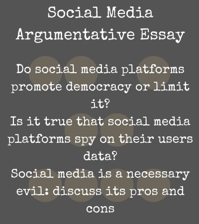 argumentative essay topics about social networking