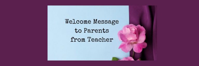 23 Welcome Message to Parents from Teacher 2024 - Elimu Centre