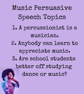 music persuasive speech