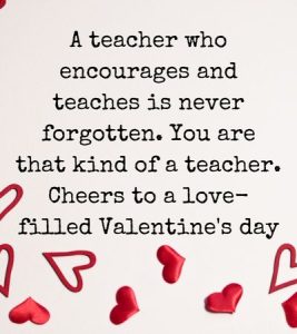 36 Valentines Message for Teacher 2024 - Elimu Centre